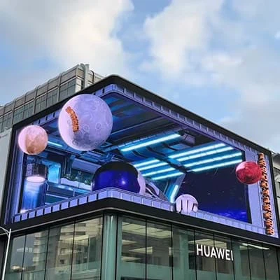 SL sorozat kültéri LED-kijelző 3D effektus: A város nevezetességeinek megvilá...