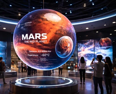 Sphere LED-kijelzők tudományos múzeumokba és magával ragadó kiállításokba